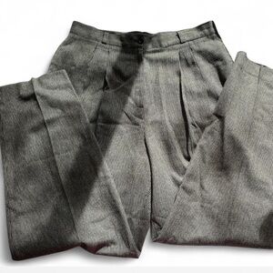 Michele black and gray textured trousers